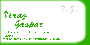 virag gaspar business card